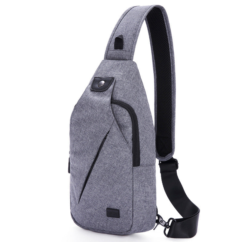 JMT-841034 Men's Outdoor Chest Bag for Leisure Sports, Compatible with iPad, Lightweight Polyester Fabric
