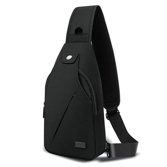 JMT-841034 Men's Outdoor Chest Bag for Leisure Sports, Compatible with iPad, Lightweight Polyester Fabric