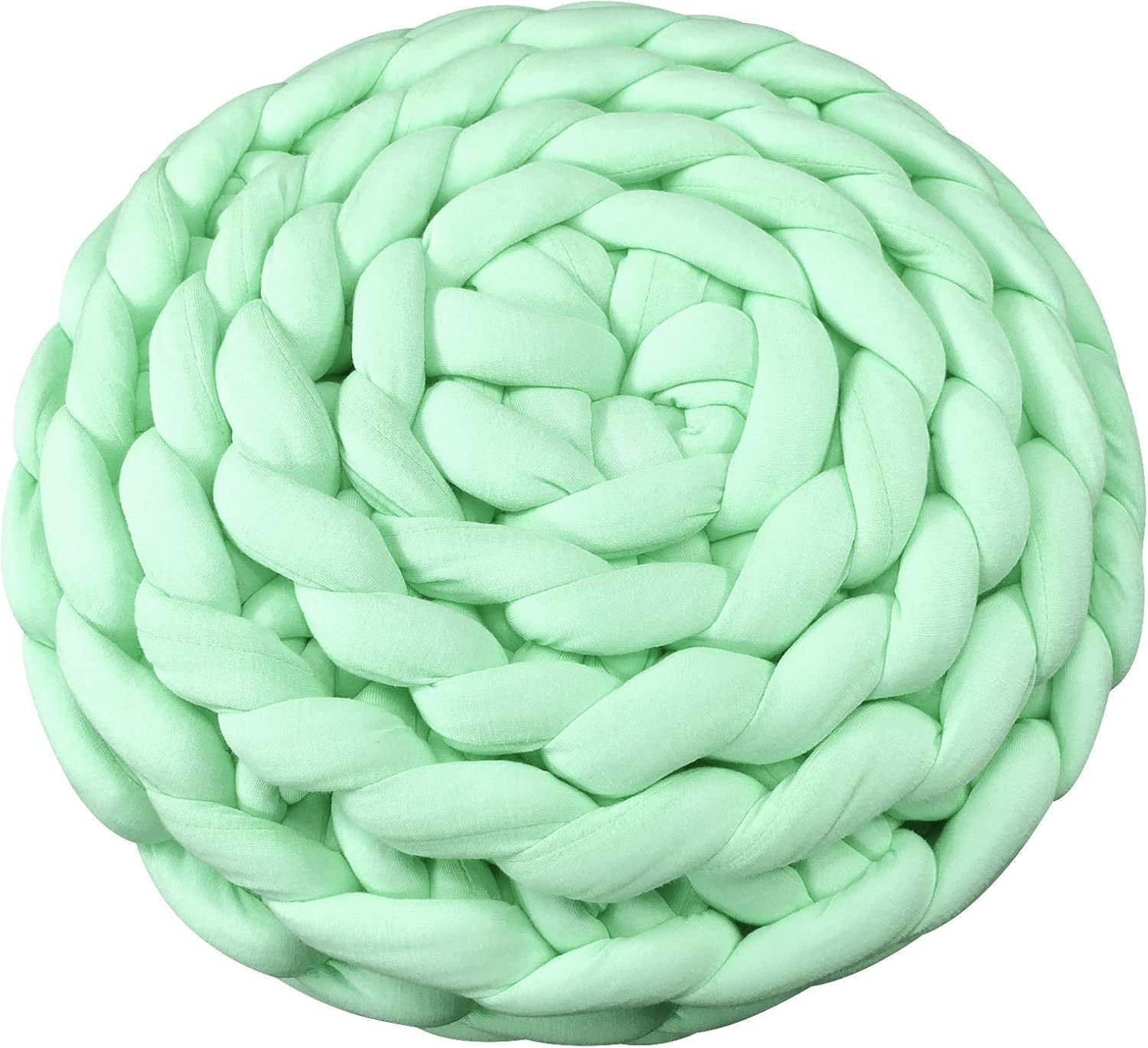 JMT-841162 Soft Cotton Knitted Round Pet Bed - Woven Basket Design for Cats and Small Dogs, Multi-Function, Machine Washable