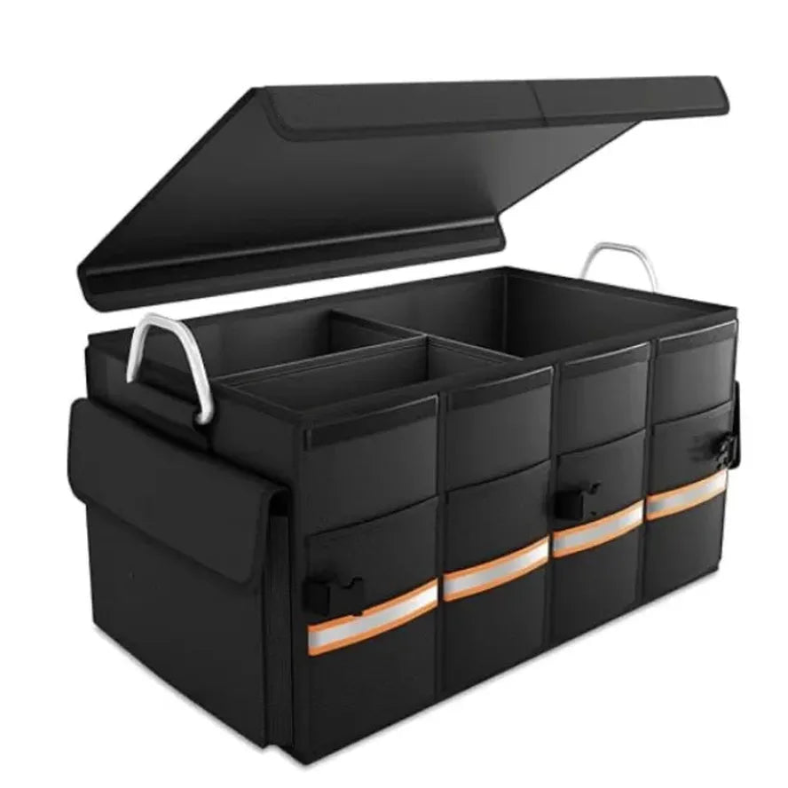 JMT-841482 Foldable Multi-Compartment Car Trunk Organiser for Efficient Storage Solutions