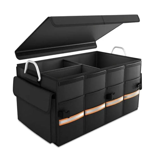 JMT-841482 Foldable Multi-Compartment Car Trunk Organiser for Efficient Storage Solutions