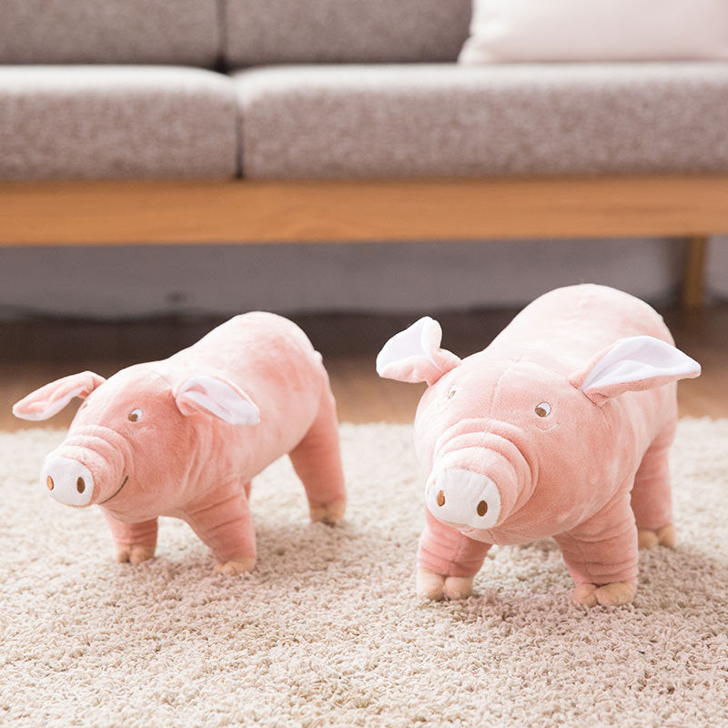 JMT-841994 Luxury Plush Sleeping Pig Dog Toy - Available in 25CM, 35CM, 45CM, and 60CM Sizes