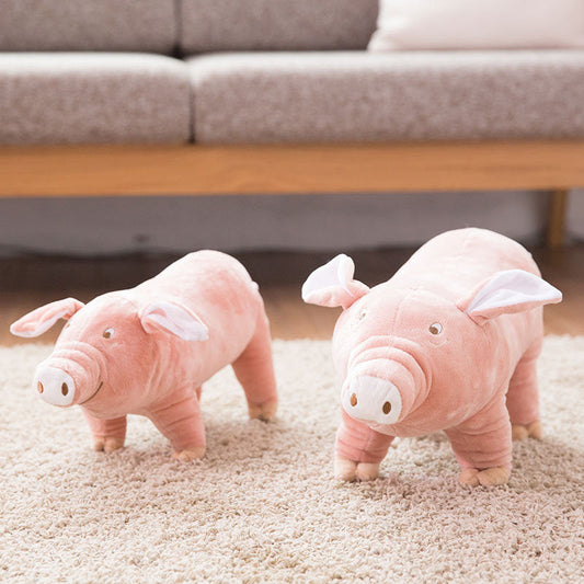 JMT-841994 Luxury Plush Sleeping Pig Dog Toy - Available in 25CM, 35CM, 45CM, and 60CM Sizes