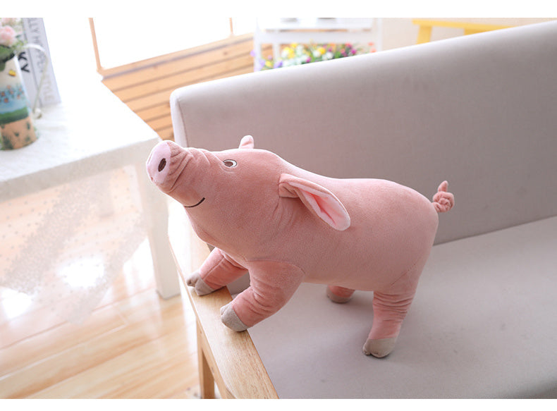 JMT-841994 Luxury Plush Sleeping Pig Dog Toy - Available in 25CM, 35CM, 45CM, and 60CM Sizes