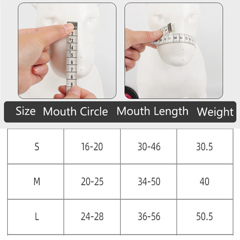 JMT-842186 Reflective Adjustable Muzzle for Medium to Large Dogs - Ideal for Siberian Huskies and Golden Retrievers