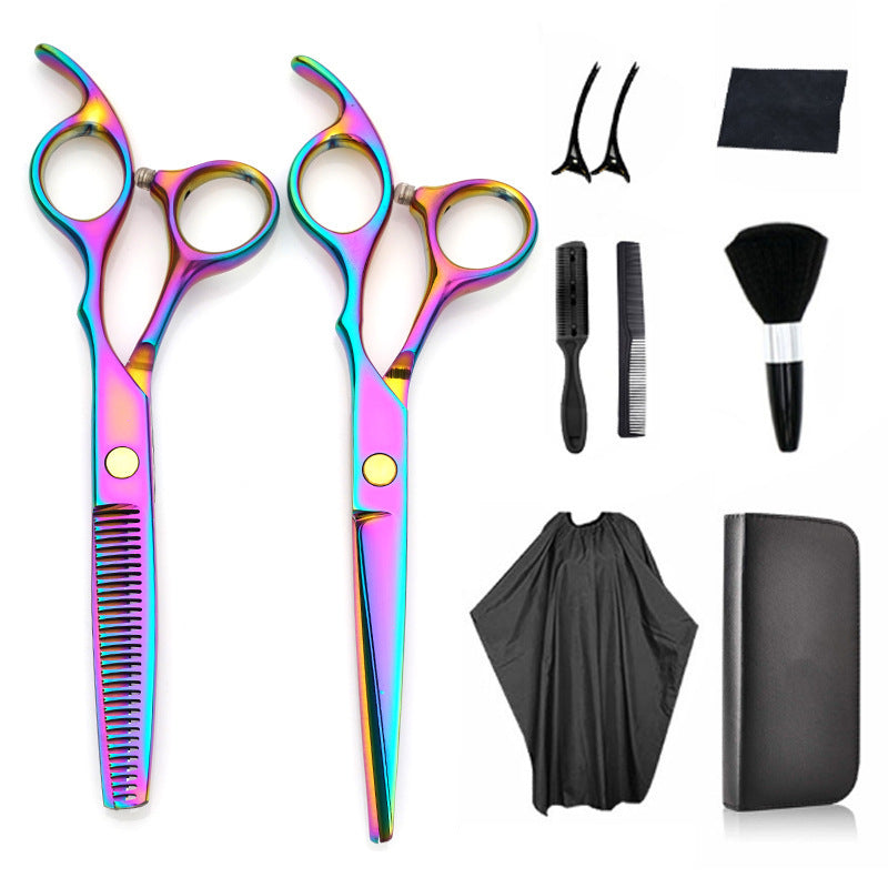 JMT-842250 Professional Stainless Steel Hair Cutting Scissors Set for Salon Use - 6.0 Inches, Straight Blade, Ergonomic Handle