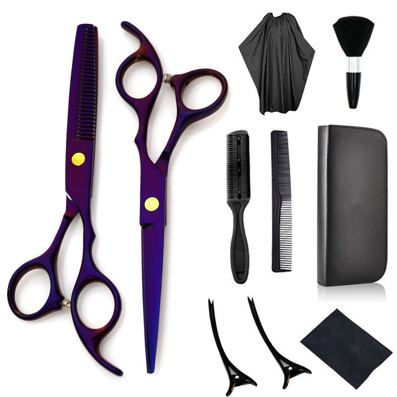 JMT-842250 Professional Stainless Steel Hair Cutting Scissors Set for Salon Use - 6.0 Inches, Straight Blade, Ergonomic Handle
