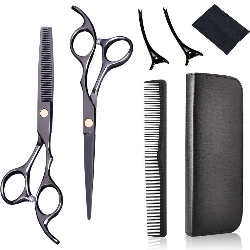 JMT-842250 Professional Stainless Steel Hair Cutting Scissors Set for Salon Use - 6.0 Inches, Straight Blade, Ergonomic Handle
