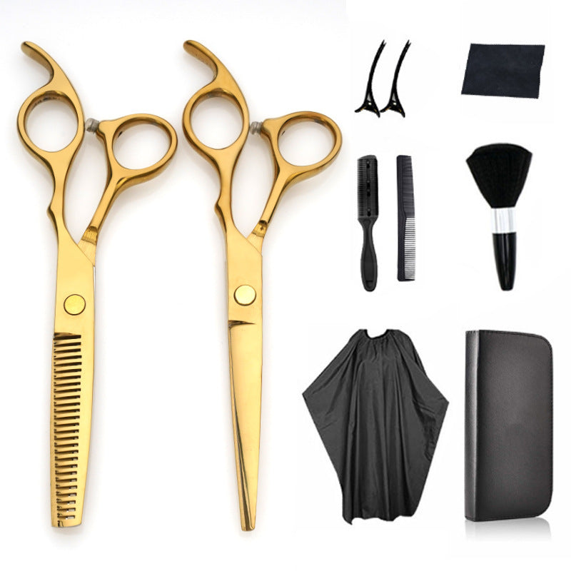 JMT-842250 Professional Stainless Steel Hair Cutting Scissors Set for Salon Use - 6.0 Inches, Straight Blade, Ergonomic Handle