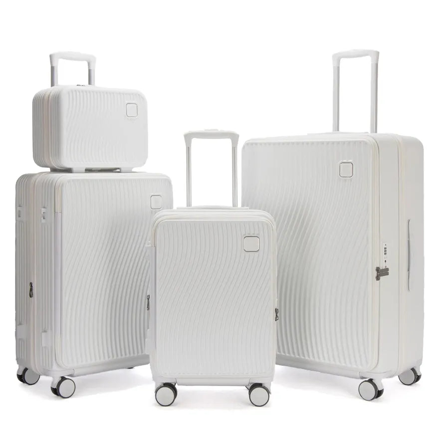 JMT-842570 Durable Hard Shell ABS Luggage Set with 4 Pack Travel Suitcases for Easy Mobility