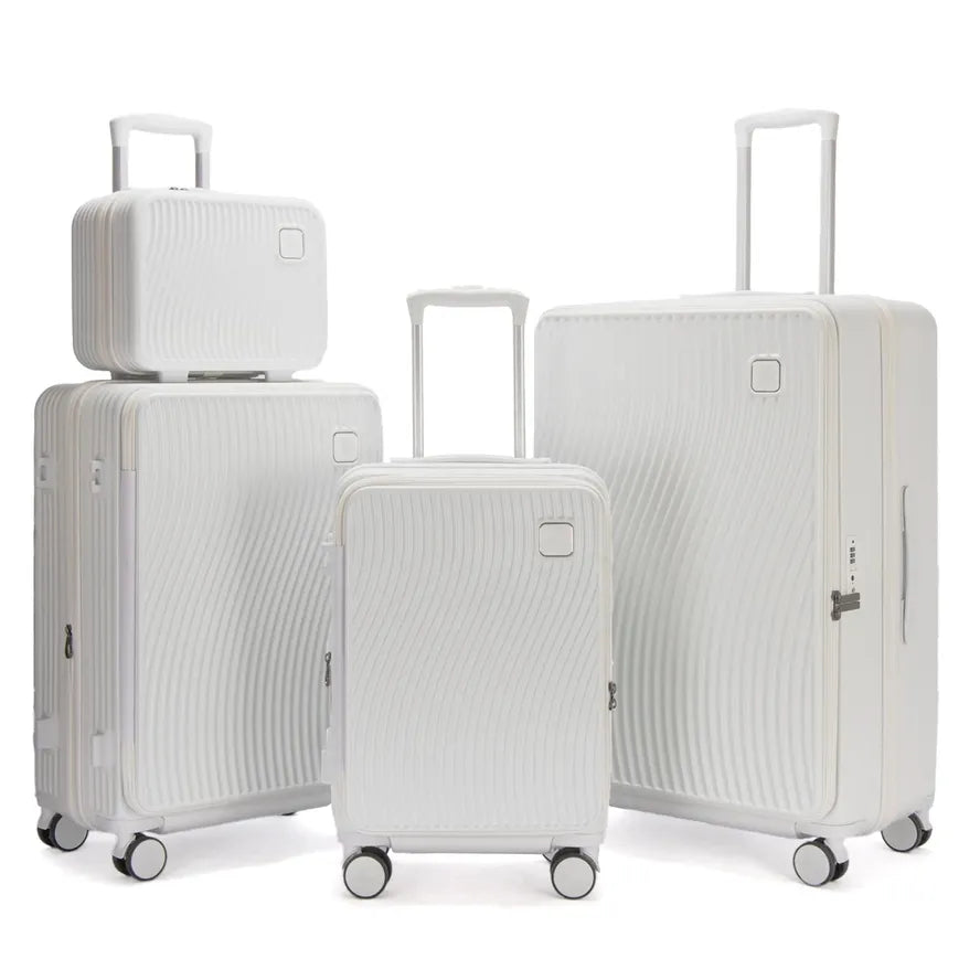 JMT-842570 Durable Hard Shell ABS Luggage Set with 4 Pack Travel Suitcases for Easy Mobility