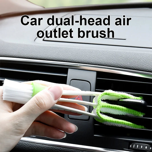 JMT-842634 Dual-Head Car Cleaning Brush for Air Conditioning Vents and Interior Surfaces
