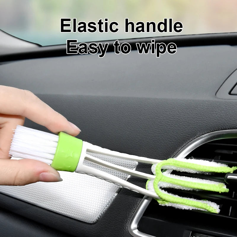 JMT-842634 Dual-Head Car Cleaning Brush for Air Conditioning Vents and Interior Surfaces