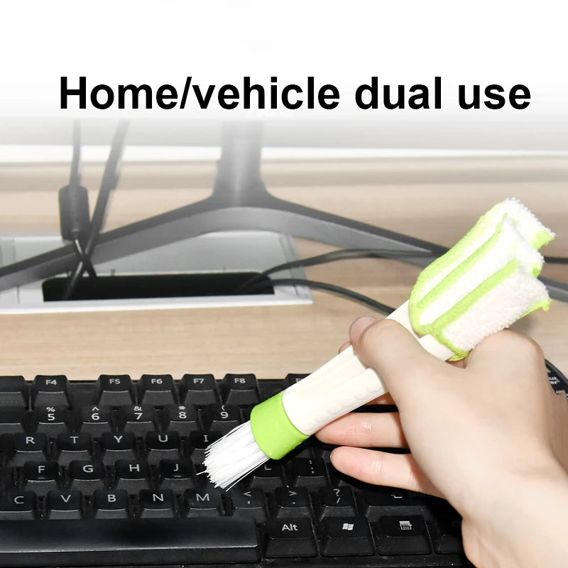 JMT-842634 Dual-Head Car Cleaning Brush for Air Conditioning Vents and Interior Surfaces