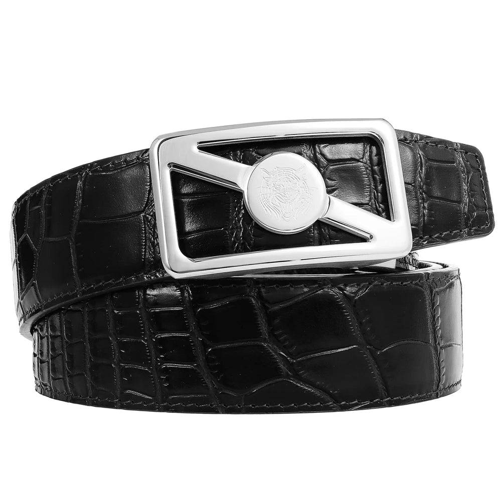 JMT-842762 Stainless Steel Personality Buckle Leather Belt - Model LY36-61479-8