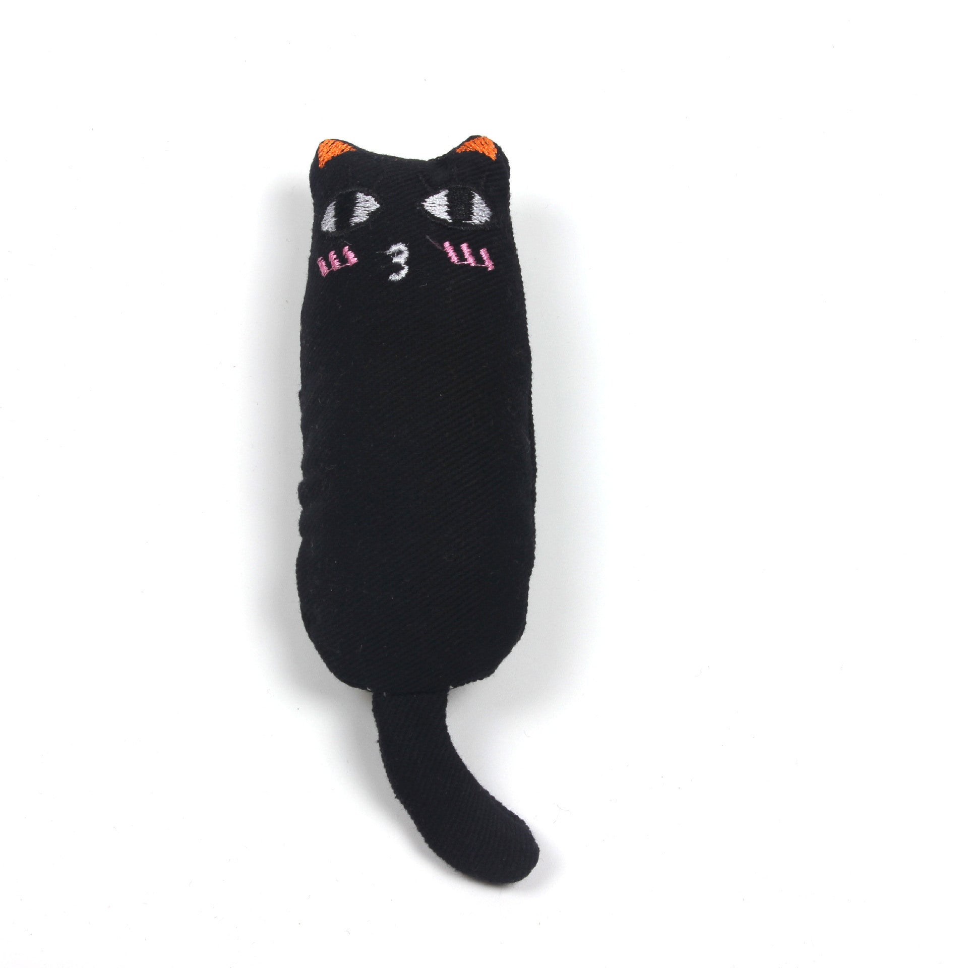 JMT-842826 Cute Facial Expression Cat Toy with Catnip - Molar Teeth Plush, Scratch-Resistant Canvas Pet Toy in Various Colors