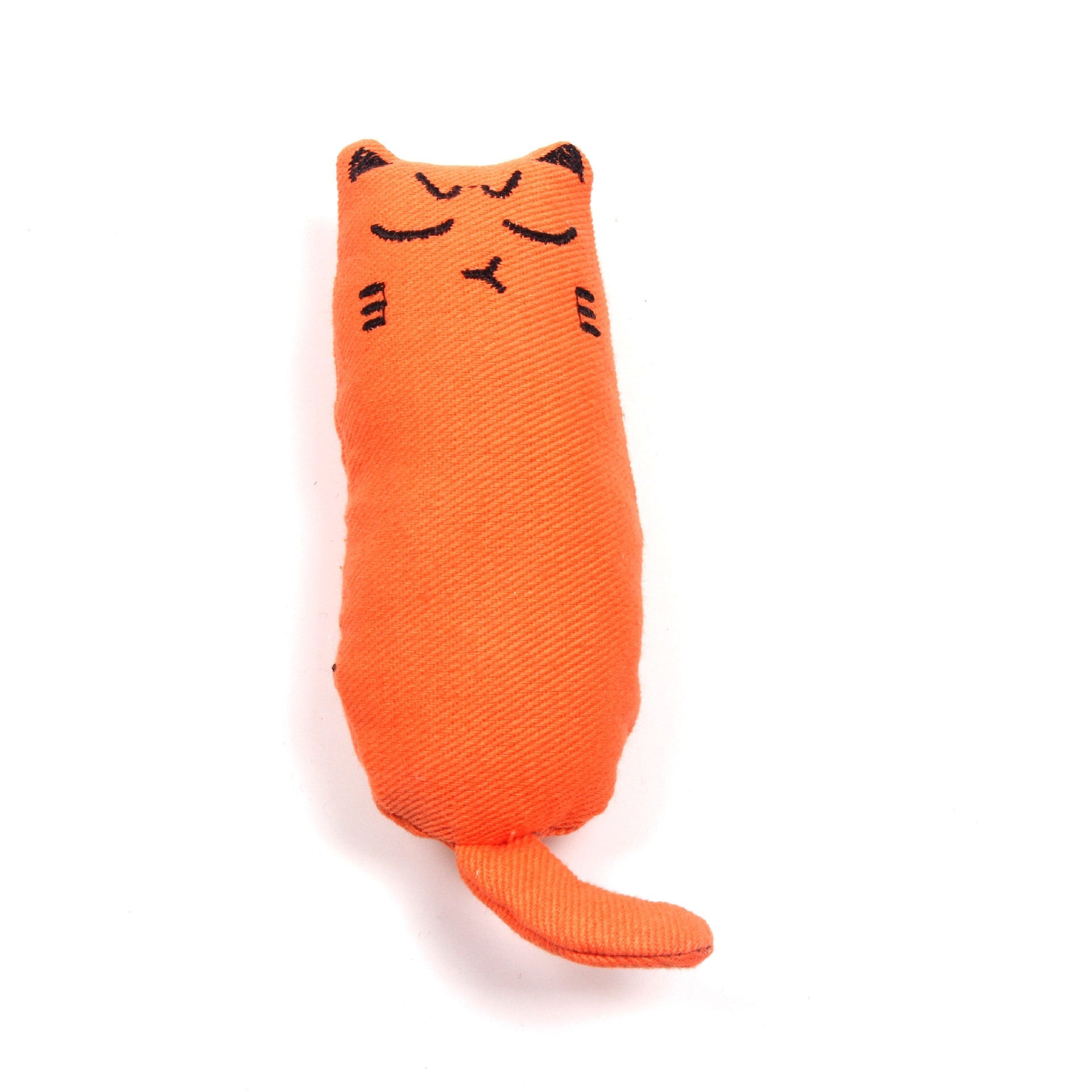 JMT-842826 Cute Facial Expression Cat Toy with Catnip - Molar Teeth Plush, Scratch-Resistant Canvas Pet Toy in Various Colors