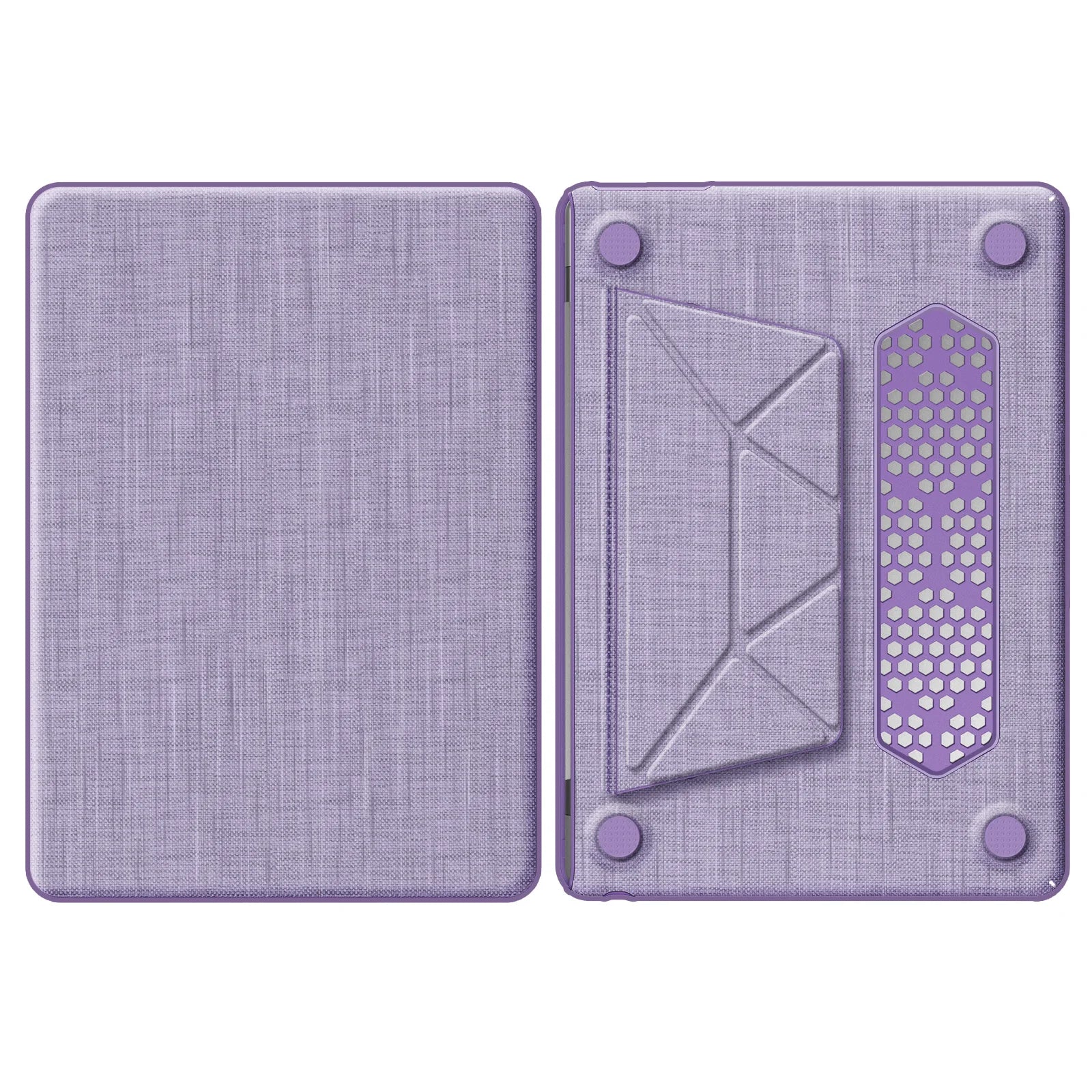 JMT-842826 Purple Fabric Laptop Protective Case for MacBook Air 13.6-inch (M2 A2681 / M3 A3113)