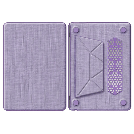 JMT-842826 Purple Fabric Laptop Protective Case for MacBook Air 13.6-inch (M2 A2681 / M3 A3113)