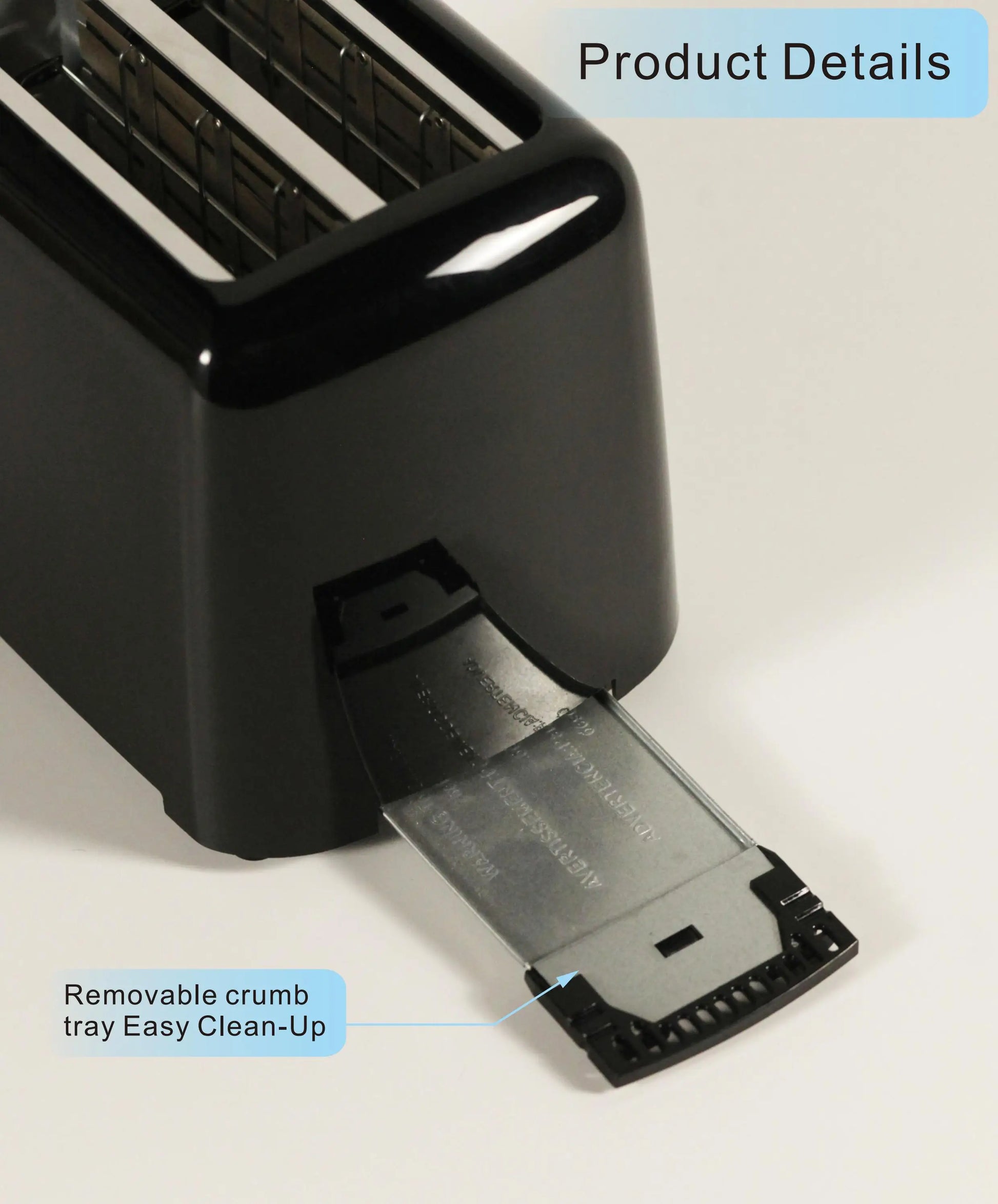 JMT-842954 750W 2-Slice Electronic Toaster for Quick and Even Toasting of Bread