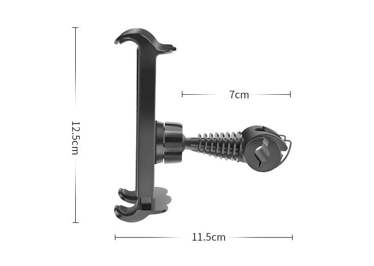 JMT-843018 Universal Car Phone and Tablet Holder with 360-Degree Rotation, Easy-Load Design, Silicone Padding for Secure Grip and Protection