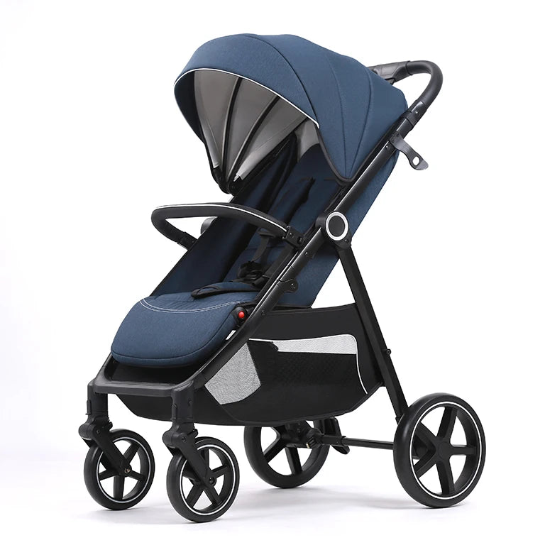 JMT-843146 Compact 3-in-1 Foldable Travel Stroller for Kids Over 3 Years with One-Foot Brake and Five-Point Safety Harness