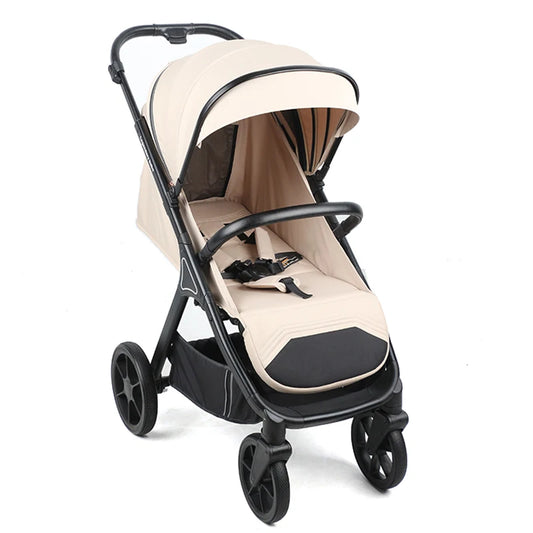 JMT-843146 Compact 3-in-1 Foldable Travel Stroller for Kids Over 3 Years with One-Foot Brake and Five-Point Safety Harness