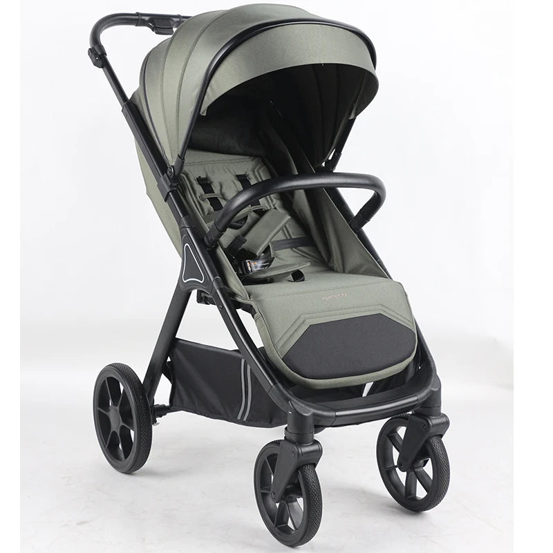JMT-843146 Compact 3-in-1 Foldable Travel Stroller for Kids Over 3 Years with One-Foot Brake and Five-Point Safety Harness