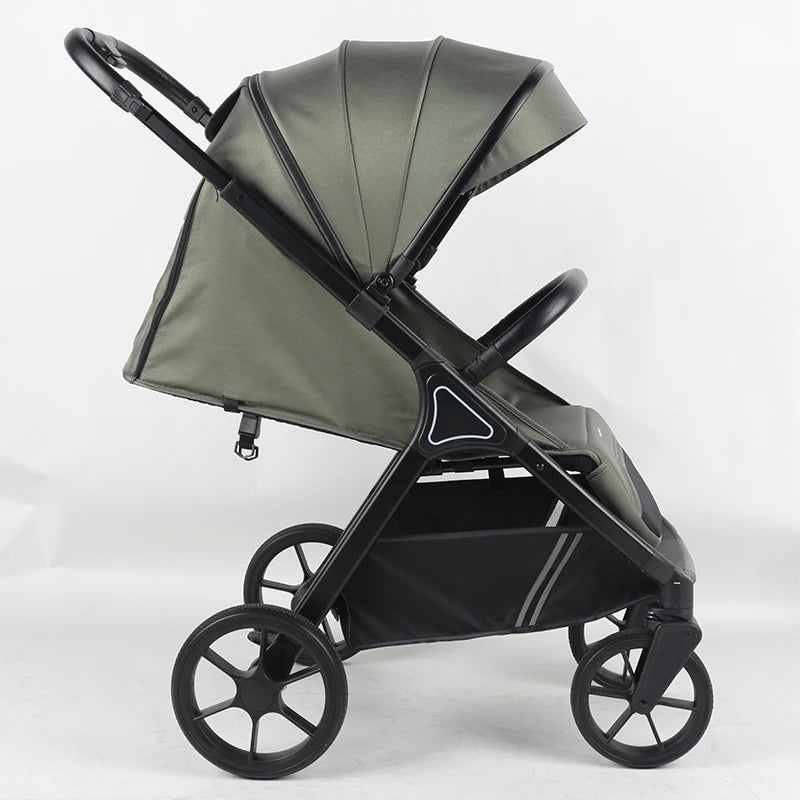 JMT-843146 Compact 3-in-1 Foldable Travel Stroller for Kids Over 3 Years with One-Foot Brake and Five-Point Safety Harness