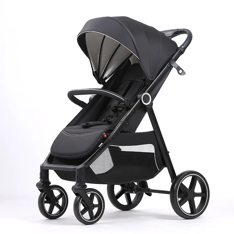 JMT-843146 Compact 3-in-1 Foldable Travel Stroller for Kids Over 3 Years with One-Foot Brake and Five-Point Safety Harness