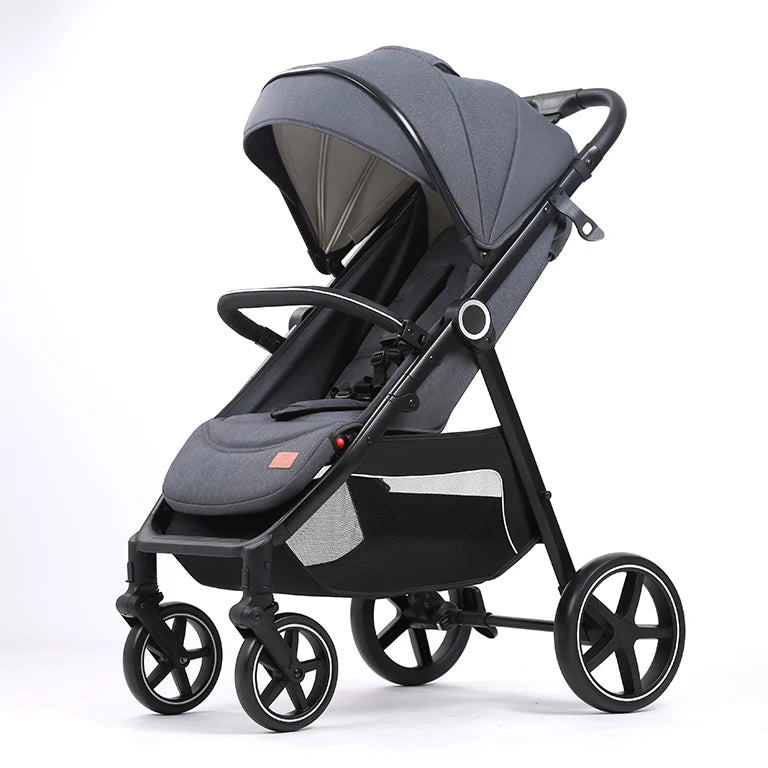 JMT-843146 Compact 3-in-1 Foldable Travel Stroller for Kids Over 3 Years with One-Foot Brake and Five-Point Safety Harness