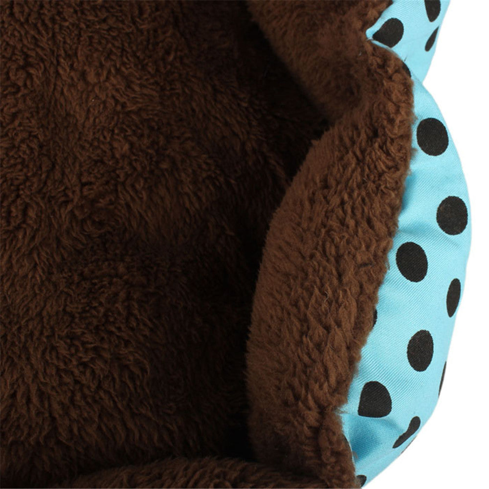 JMT-843466 Soft Fleece Cat Warm Bed - Cozy PP Cotton Pet Bed in Multiple Colors (35cm x 30cm)