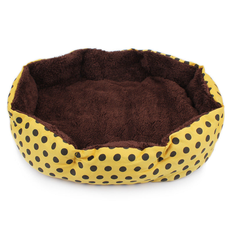 JMT-843466 Soft Fleece Cat Warm Bed - Cozy PP Cotton Pet Bed in Multiple Colors (35cm x 30cm)