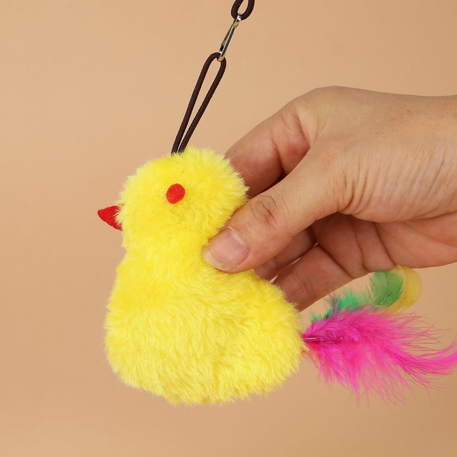 JMT-843978 Interactive Cat Toy with Sound Response and Treat Reward System, Automatic Swinging Teaser for Engaging Playtime