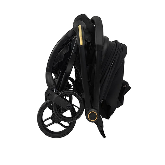 JMT-844298 Portable 2-in-1 Baby Trolley Pram with Five-Point Safety Belt for Newborns