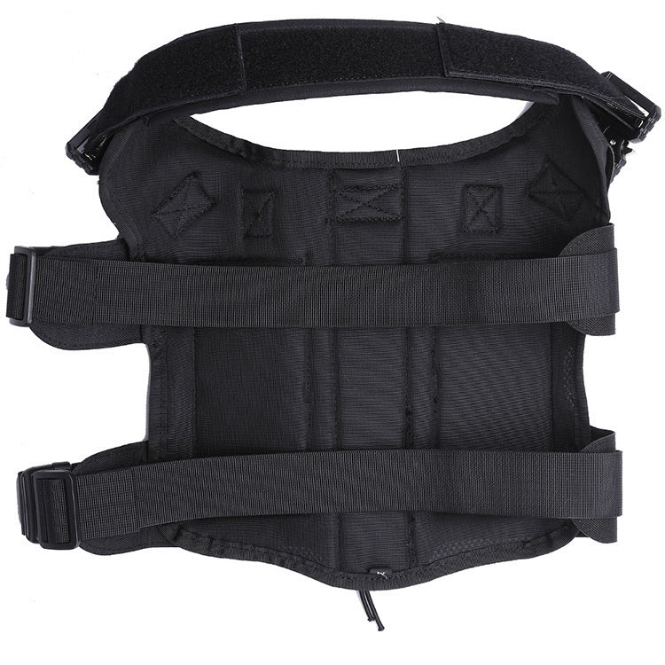JMT-844490 Durable Oxford Combat Dog Vest with Chest Strap for Outdoor Activities