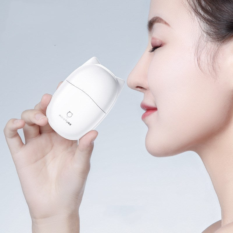 JMT-844554 Mini Cat-Shaped USB Humidifier with Anion Function - Available in Pink and White
