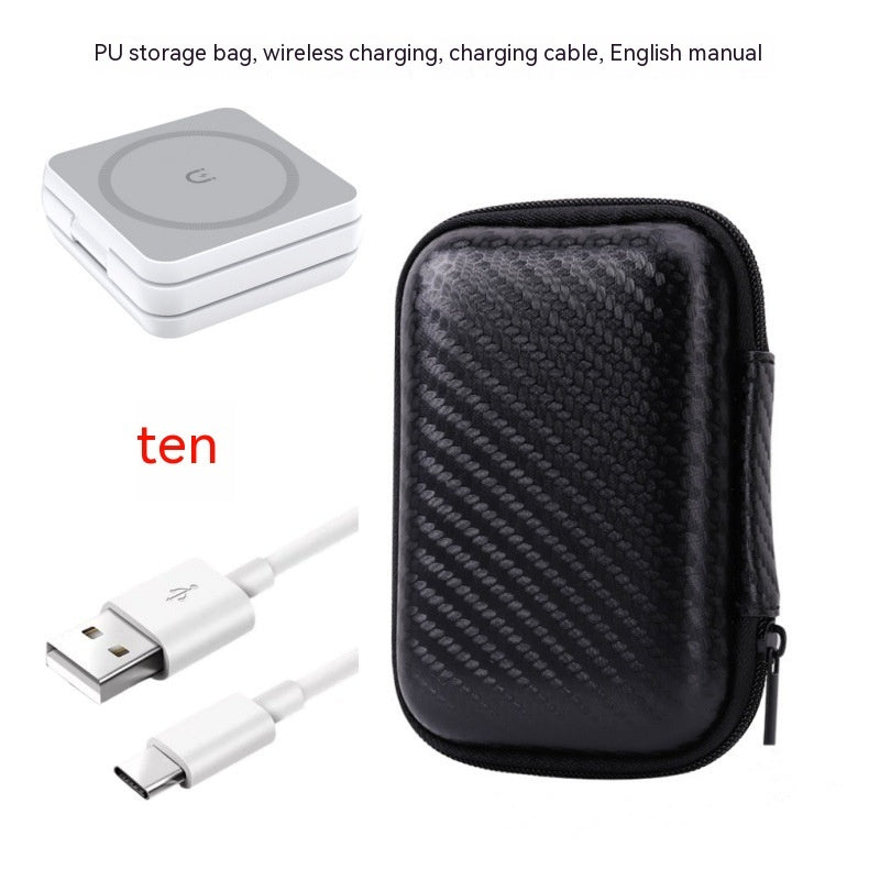 JMT-845002 Folding 3-in-1 Magnetic Wireless Charger for Qi-Enabled Devices – Portable Charging Stand