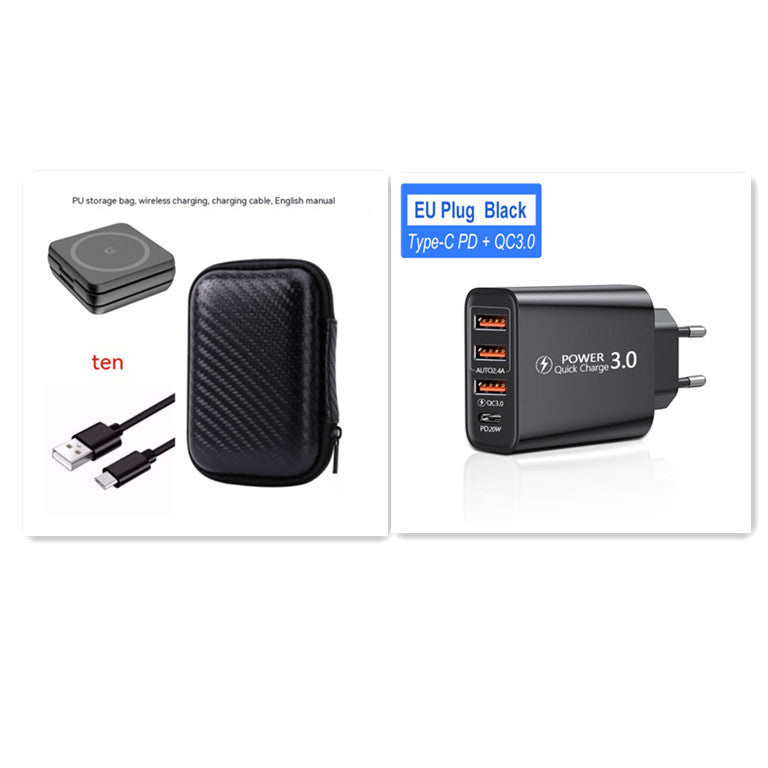 JMT-845002 Folding 3-in-1 Magnetic Wireless Charger for Qi-Enabled Devices – Portable Charging Stand