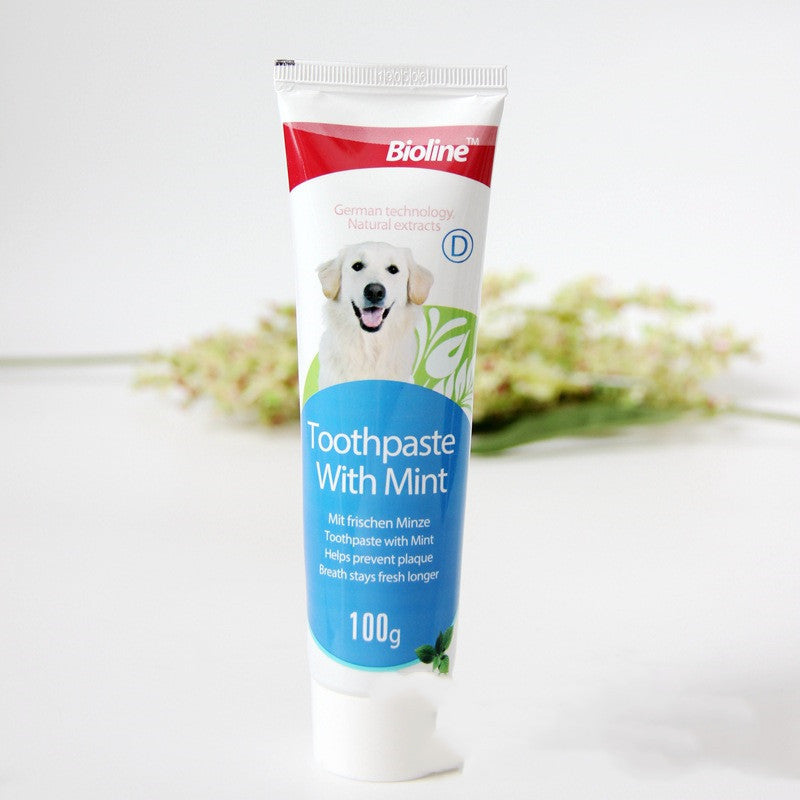 JMT-845386 Beef, Mint, and Orange Flavor Dog Toothpaste for Dental Care and Fresh Breath