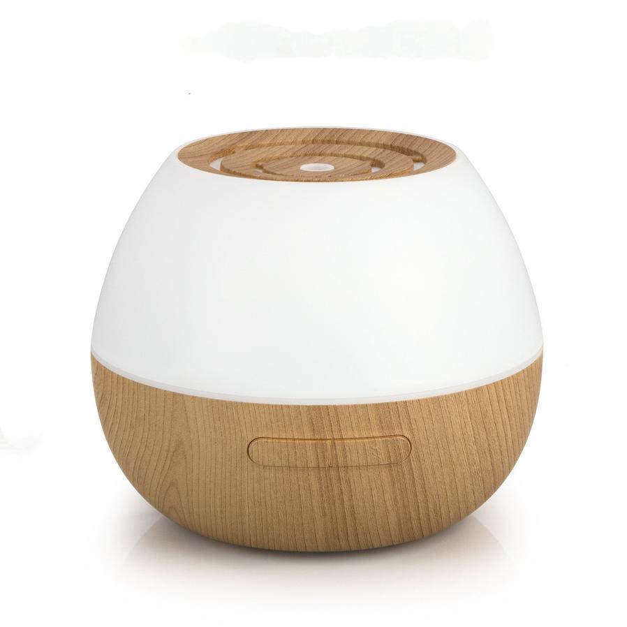 JMT-845450 Wood Grain Aromatherapy Humidifier with Colorful Ambient Light and Ultrasonic Atomization, 300ml Capacity