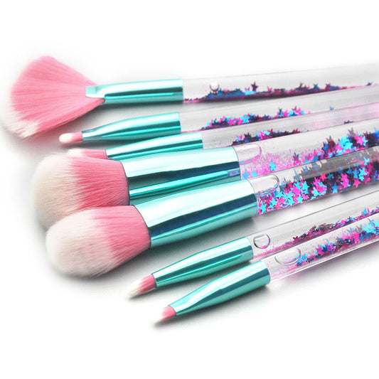 JMT-845578 Transparent Liquid Quicksand Makeup Brush with Simple Style