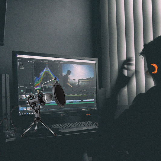 JMT-845642 Desktop Microphone for Notebook and PC, Compatible with PS4 & PS5, Omnidirectional with 6mm Diameter Core