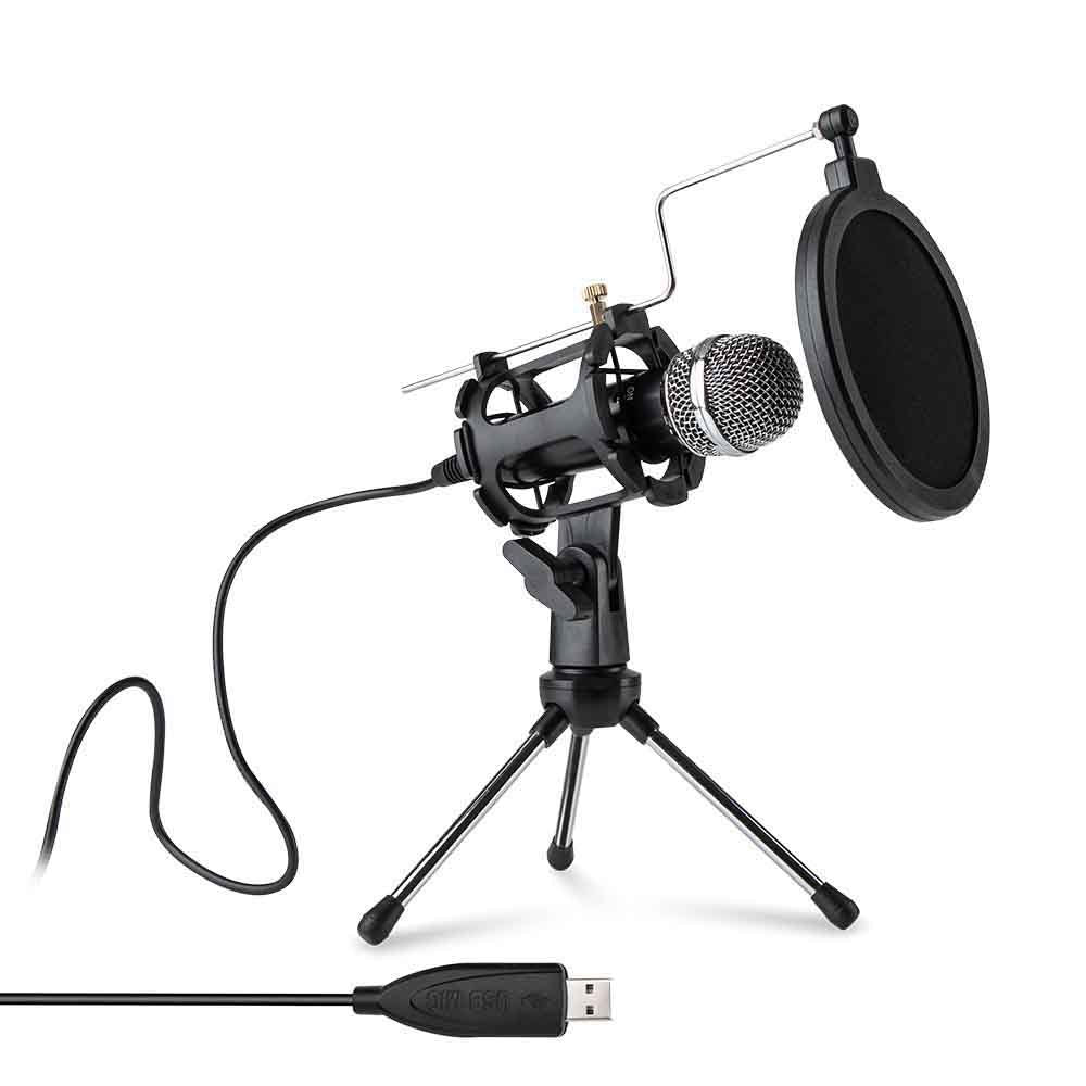 JMT-845642 Desktop Microphone for Notebook and PC, Compatible with PS4 & PS5, Omnidirectional with 6mm Diameter Core