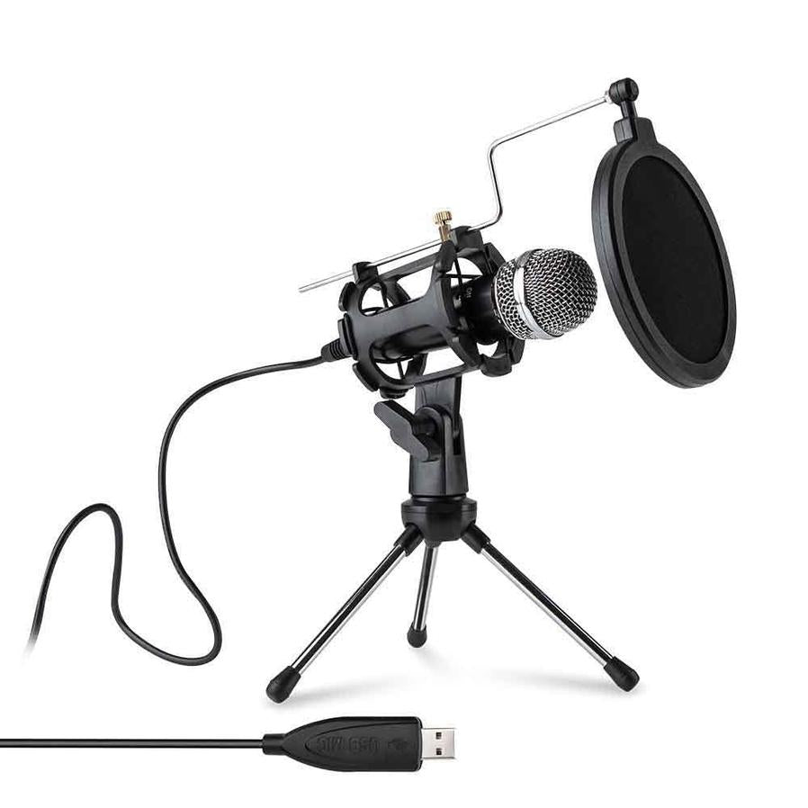 JMT-845642 Desktop Microphone for Notebook and PC, Compatible with PS4 & PS5, Omnidirectional with 6mm Diameter Core