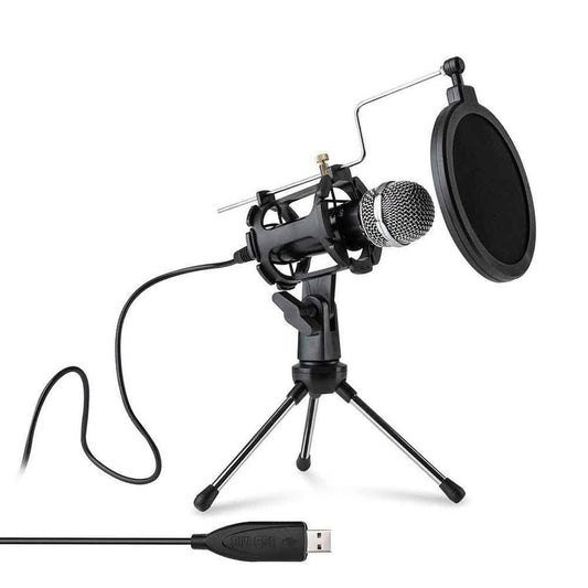 JMT-845642 Desktop Microphone for Notebook and PC, Compatible with PS4 & PS5, Omnidirectional with 6mm Diameter Core