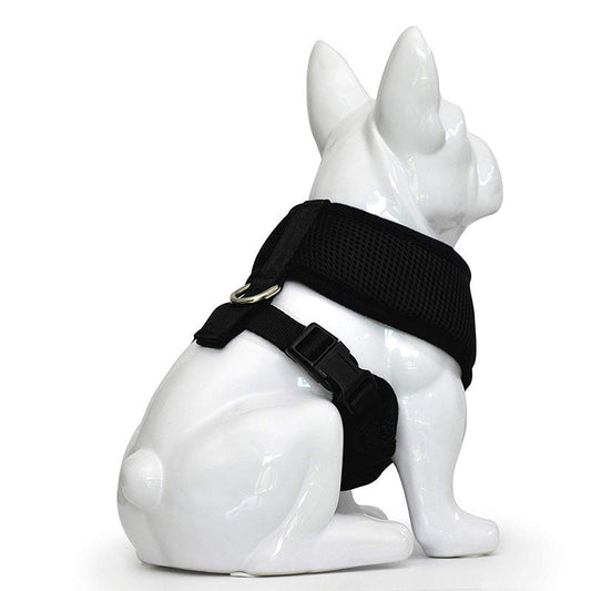 JMT-845642 Small Dog Walking Vest - Adjustable Fit in Blue, Red, and Gray, Size XS to XXL