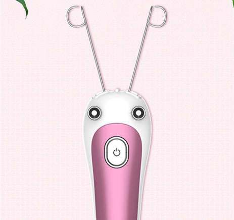 JMT-845706 USB Rechargeable Facial and Body Hair Remover with Cotton Thread and Push Button Switch
