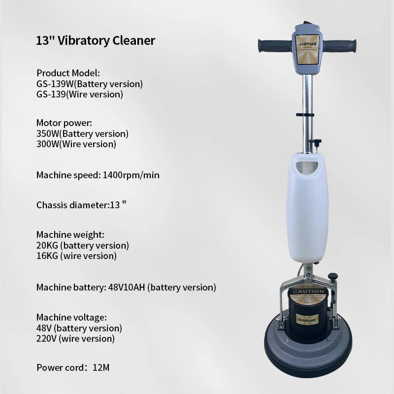 JMT-846090 13-Inch High Efficiency Floor Scrubber and Polishing Machine