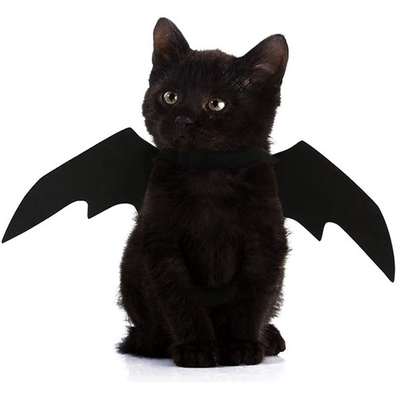JMT-846090 Halloween Pet Bat Wings Costume for Cats and Dogs - Lightweight Felt Fabric Decoration